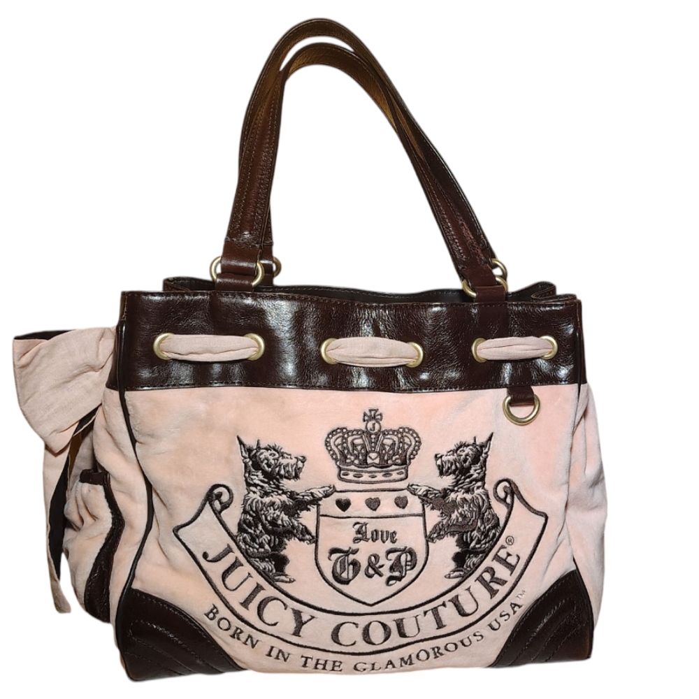 Juicy Couture Baby Pink Scottie Dog Daydreamer Tote